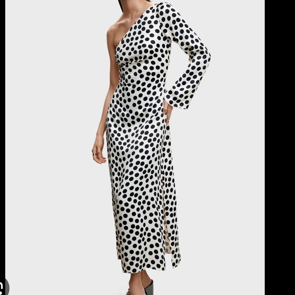 Zara polka dot dress size large